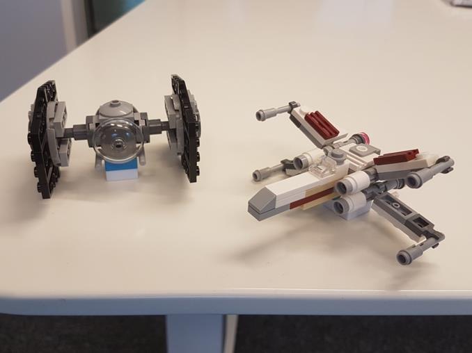 TIE-fighter and X-wing
