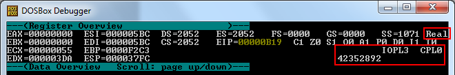 dosbox debugger log port