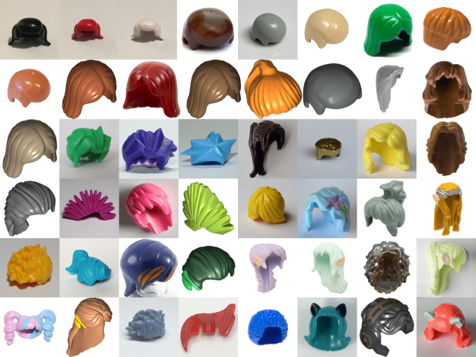 Minifig Hair - Color history, statistics and their potential for starting a collection